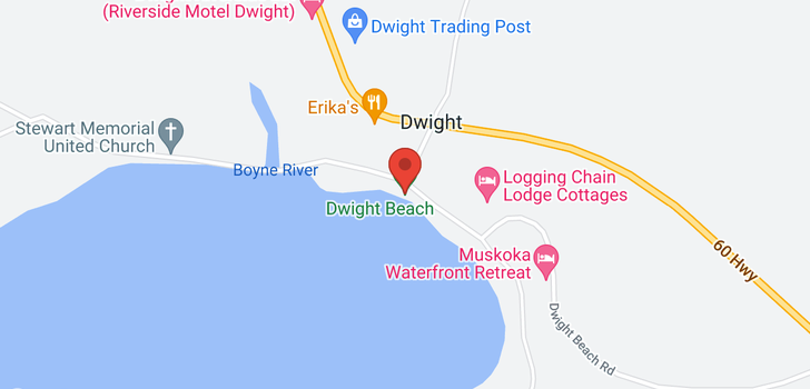 map of 1518 DWIGHT BEACH ROAD